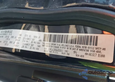 2016 Jeep Cherokee Latitude из США, поврежденный, VIN 1C4PJLCB3GW355911